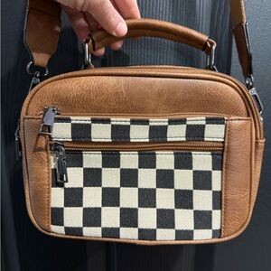 Brown Checkered bag